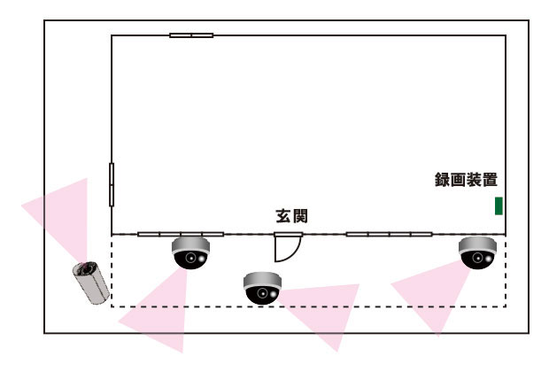 名古屋市中川区の個人様宅へカメラ4台設置